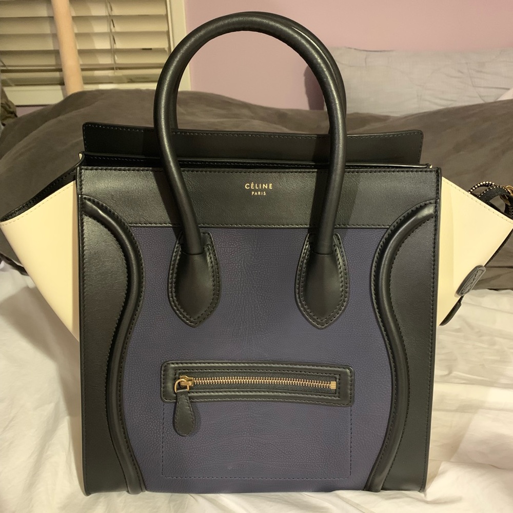 Celine Small luggage super rare tri color